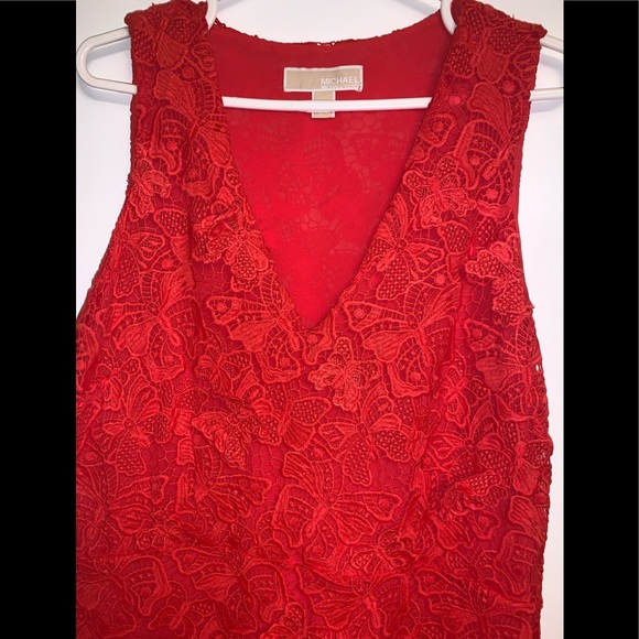 Michael Kors Butterfly Appliqué Lace Dress - Picture 2 of 4